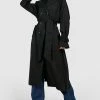 Budget ???? Belted Oversized Trench ???? Coat Black ????