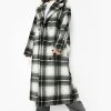 Brand new ???? Check Oversized Wool Look ???? Coat Black ????