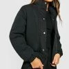 Discount ???? Funnel Neck Puffer Jacket Black ⌛