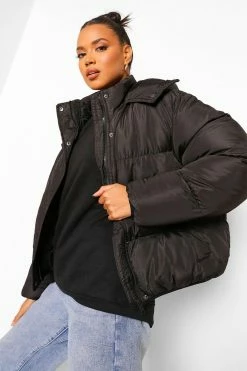 New ???? Hooded Padded Jacket Black ????