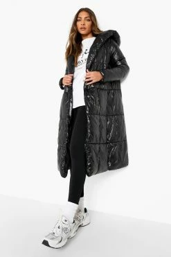 Best Pirce ???? Longline Puffer Jacket Black ????