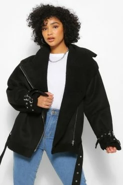 Best deal ???? Plus Bonded Aviator Jacket Black ????