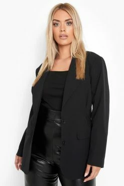 Coupon ???? Plus Premium Oversized Blazer Black ????