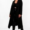 Coupon ???? Plus Wool Look ???? Coat Black ✨
