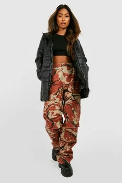 Outlet ???? Quilt Detail Hooded Puffer Jacket Black ????