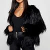 Buy ???? Shaggy Faux Fur ???? Coat Black ✨
