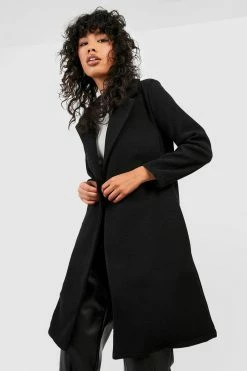 Best reviews of ???? Tailored Wool Look ???? Coat Black ????