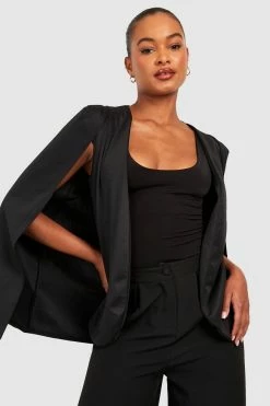 Wholesale ⭐ Tall Cape Blazer Black ????