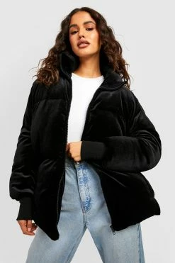 Best deal ???? Velvet Puffer Jacket Black ????