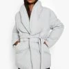 Wholesale ???? Tall Wrap Belted Duvet Puffer Jacket Blue ????