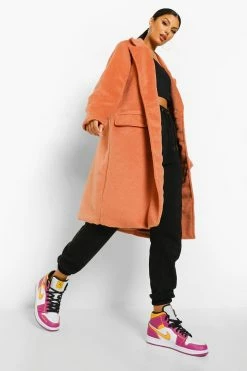 Wholesale ???? Brushed Wool Look Double Breasted ???? Coat Blush ????