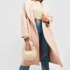 Deals ???? Plus Wool Look Oversized ???? Coat Blush ????