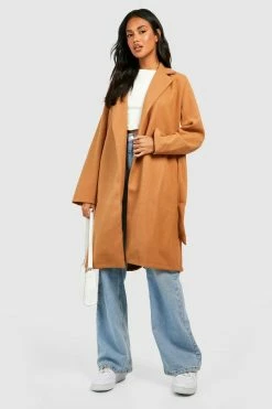 Coupon ???? Belted Wool Look ???? Coat Camel ????