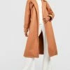 Coupon ???? Belted Wool Look Trench Camel ????