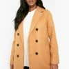 Hot Sale ???? Petite Double Breasted Duster ???? Coat Camel ????