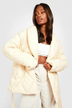 Best reviews of ???? Diamond Quilted Wrap Puffer Cream ????
