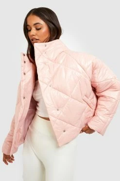 Budget ???? Batwing Puffer Jacket Dusky Pink ????