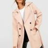 Coupon ???? Belted Wool Look Trench ???? Coat Dusky Pink ⭐