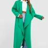 Budget ???? Super Oversized Waterfall Wool Look ???? Coat Green ⭐