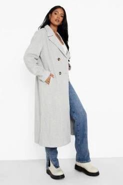 Best reviews of ???? Tall Herringbone Wool Look ???? Coat Grey ????
