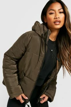 Promo ???? Hooded Padded Jacket Khaki ⭐