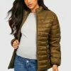 Top 10 ???? Maternity Funnel Neck Puffer Jacket Khaki ⭐