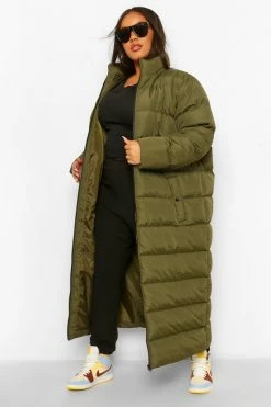 Best reviews of ???? Plus Maxi Longline Puffer Jacket Khaki ????