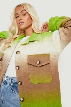 Hot Sale ✨ Ombre Shacket Lime ????