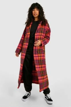 Outlet ⭐ Bright Check Wool ???? Coat Multi ????