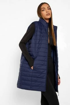 Hot Sale ✨ Midi Funnel Neck Vest Navy ✨