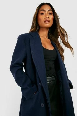 Best reviews of ⭐ Super Oversized Double Breasted ???? Coat Navy ????