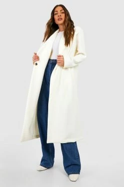 Outlet ???? Tailored Wool Look ???? Coat Off White ❤️