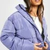 Best Sale ???? Crop Puffer Jacket Petrol ⌛