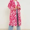 Budget ???? Animal Print Oversized Wool Look ???? Coat Pink ✔️