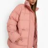 New ⌛ Synch Waist Puffer Jacket Pink ????