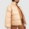 Best reviews of ???? Cuff Detail Puffer Jacket Stone ????