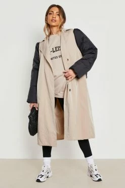 Wholesale ???? Puffer Detail Trench ???? Coat Stone ????