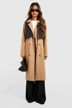 Wholesale ???? Vest Detail Trench ???? Coat Stone ⌛