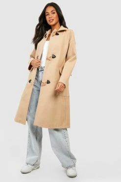Discount ???? Wool Look Duffle ???? Coat Stone ✨